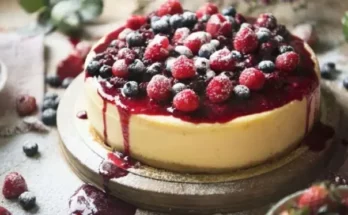 Cheesecake με μούρα και λεμόνι